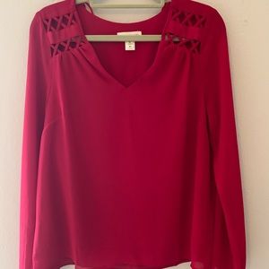 Monteau Red Blouse